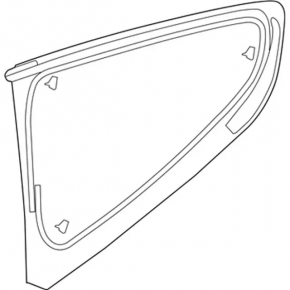 Window blind glass rear left Ford Mustang mk6 15- coupe
