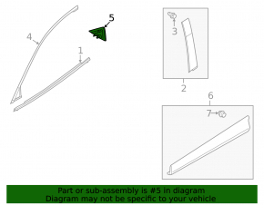 Mazda CX-5 Front Right Door Triangle 17- Structure