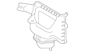 Air filter housing right Infiniti Q50 16- 3.0 lower part