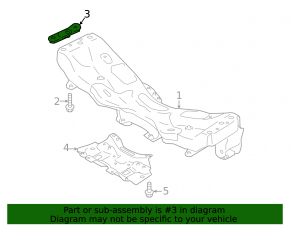 Front subframe bracket left Subaru Outback 20-23