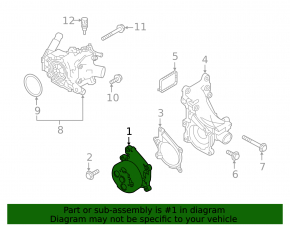 Water pump Infiniti QX50 19-