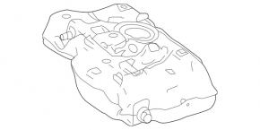 Fuel tank Mercedes CLA 250 14-19