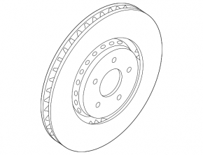 Front right brake disc for Nissan Ariya 23-25 Standard range