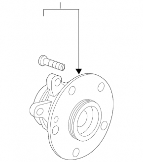 Rear right hub for Honda Civic X FC 16-21