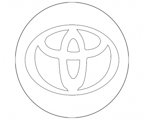 Toyota Highlander 14-19 chrome wheel center cap, 62mm