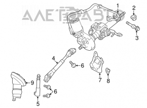 Steering joint for Toyota Prius V 12-17