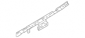 Right side sill bracket, middle section, BMW 4 Series G22 G26 21-25