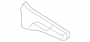Front bumper mount right Lexus GX460 14-23 rest