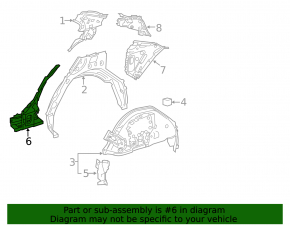 Sunset rear wing left Toyota Camry v70 18-18