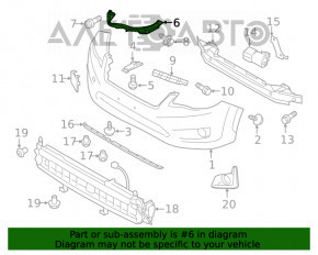Right radiator grille for Nissan Tiida 2012-2013
