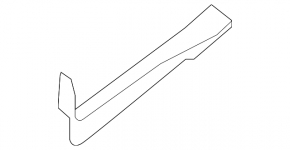 Door sill trim inner front left Nissan Pathfinder 13-16 beige type 2