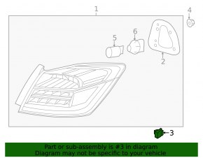 Rear light bracket outer left Honda Accord 13-17
