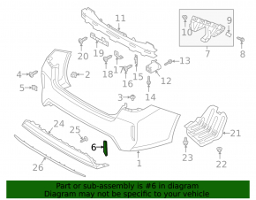 Rear left reflector Kia Optima 17-20 hybrid