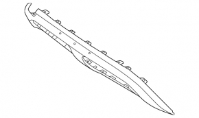 Lower grille of the front bumper Mercedes W167 GLE 24-26