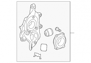 Rear left axle Mercedes W213 E 17-23