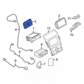 Monitor, display, navigation Ford Explorer 16-19 scratches