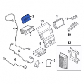 Monitor, display, navigation Ford Explorer 16-19 scratches