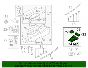 Shift cover Mazda CX-7 06-08