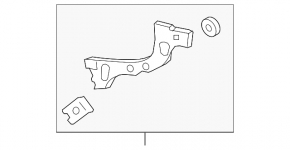 Rear bumper mount outer left Ford Focus mk3 15-18 rest 4d mount defect