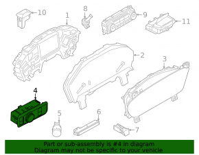 Light control under fog lights Ford Escape MK4 20 - under electric trunk door