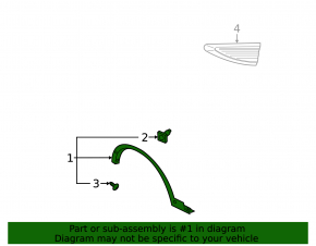 Lincoln Corsair 20-26 Front Right Fender Arch Cover