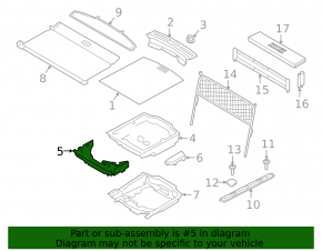 Foam plastic for the Land Rover Range Rover Velar 18-20 jack under the spare wheel