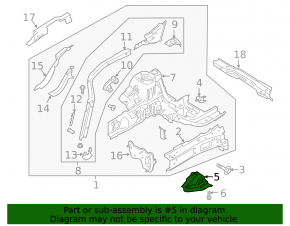Front subframe burdock left Ford Escape MK4 20-24