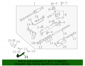 Left steering tip Mazda CX-9 07-15