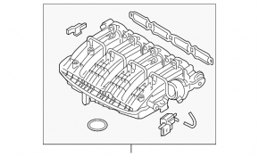 Intake manifold VW Passat b8 16-19 USA 1.8 VIKA