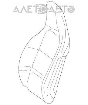 Mercedes CLA 14-19 passenger seat without airbag, beige