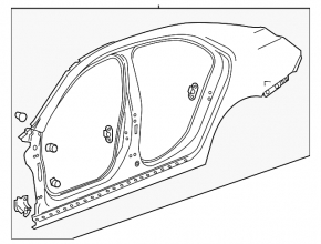 Quarter wing rear left Chevrolet Malibu 13-15