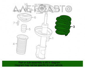 Front left spring Chevrolet Volt 16 - stiffness sin