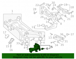 Rear left axle Audi Q3 8U 15-18 AWD