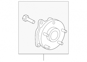 Front left hub Lexus UX200 UX250h 19-