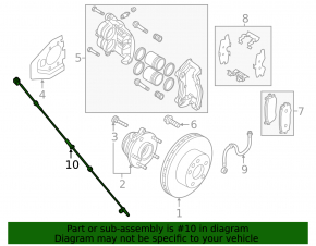 ABS sensor front right Nissan Pathfinder 13-20