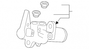 Brake master cylinder with reservoir for Audi A4 B8 08-12 pre-restyling