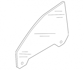 Front left door glass Audi Q7 4L 10-15