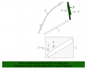 Door trim side front right Audi Q7 16-