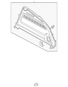 Right arch trim for Audi Q8 19-25 black
