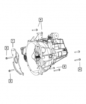Front Right Axle Drive Bracket Jeep Compass 11-16 MKPP FWD