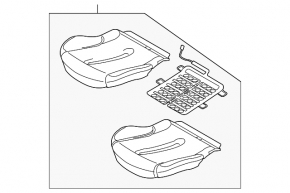 Passenger seat Mini Cooper Clubman R55 07-14 without airbag