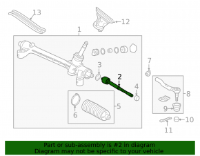 Left steering rod for Honda Fit 15-20