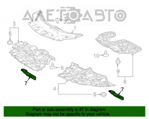 Mudguard front fender right Lexus RX350 RX450h 16-22
