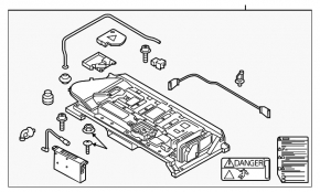 Battery VVB assembly VW Jetta 13-15 USA hybrid