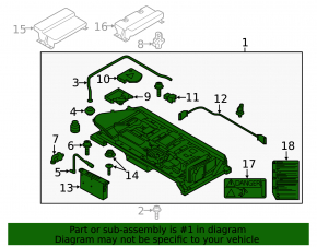 Battery VVB assembly VW Jetta 13-15 USA hybrid