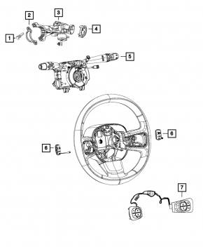 Steering Wheel Controls Fiat 500L 14-17