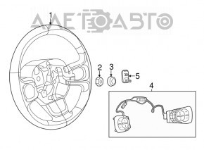 Steering Wheel Controls Fiat 500L 14-17