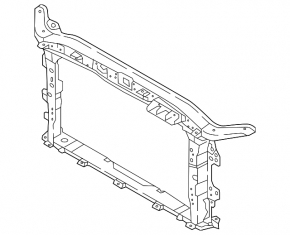 TV panel radiator Hyundai Elantra AD 19-20