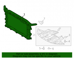 TV panel radiator Hyundai Elantra AD 19-20
