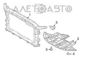 TV panel radiator Hyundai Elantra AD 19-20